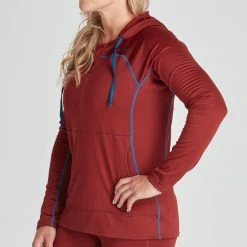NRS Lightweight Hoodie - Women's -Osprey shop 10121 05 Vino Model FrontCrop 070821 2000x2000 rsz 53784.1647971434