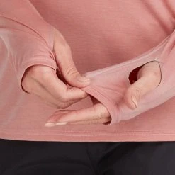 NRS Silkweight Hoodie - Women's -Osprey shop 10140 05 Mauve Model Detail2 090221 2000x2000 rsz 19826.1647968653