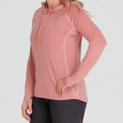 NRS Silkweight Hoodie - Women's -Osprey shop 10140 05 Mauve Model FrontCrop 090221 2000x2000 rsz 02160.1647968653