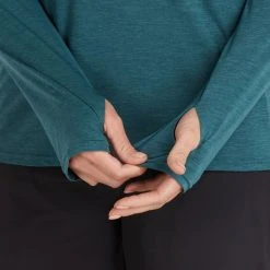 NRS Silkweight Hoodie - Women's -Osprey shop 10140 05 Mediterranea Model Detail 082121 2000x2000 rsz 21581.1647968653