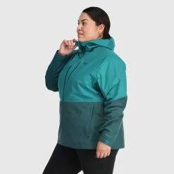 Outdoor Research Aspire II Jacket Plus - Women's (Fall 2022) -Osprey shop 2879712230a3 aspire deep lake treeline rsz 00125.1663798641.1280.1280 32100.1675285009