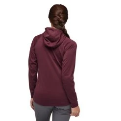 Black Diamond Coefficient Fleece Hoody - Women's -Osprey shop 744021 5016 W COEFFICIENT HOODY Blackberry 03 rsz 37698.1660167893
