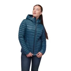 Black Diamond Access Down Hoody - Women's -Osprey shop 746081 4022 W ACCESS DOWN HOODY Azurite 01 rsz 12286.1676320748