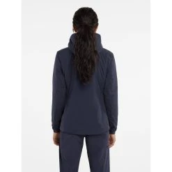 Arc'teryx Atom Hoody - Women's -Osprey shop Atom Hoody Black Sapphire Women s Back View rsz 52743.1675992346