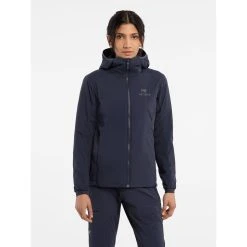 Arc'teryx Atom Hoody - Women's -Osprey shop Atom Hoody Black Sapphire Women s Front View rsz 53985.1675992346