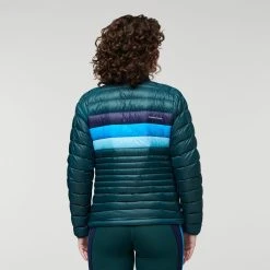 Cotopaxi Fuego Down Jacket - Women's -Osprey shop Cotopaxi F22 W Fuego Down Jacket Deep Ocean Stripes 1107 78379.1676582418