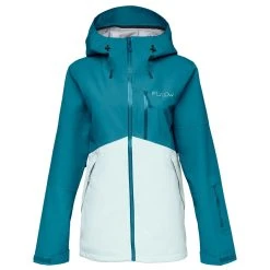 Flylow Billie Coat - Women's -Osprey shop F22 BillieCoat Neptune Mint Front 1200x rsz 46358.1676485036
