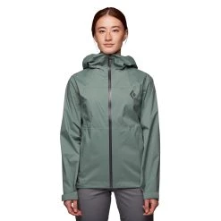 Black Diamond StormLine Stretch Rain Shell - Women's -Osprey shop M697 3053 W STORMLINE RAIN SHELL LAUREL GREEN 01 rsz 98571.1676482016