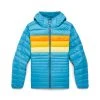 Cotopaxi Fuego Down Hooded Jacket - Women's -Osprey shop S23 W Fuego Down Hooded Jacket Poolside Stripes F 16053.1676581978