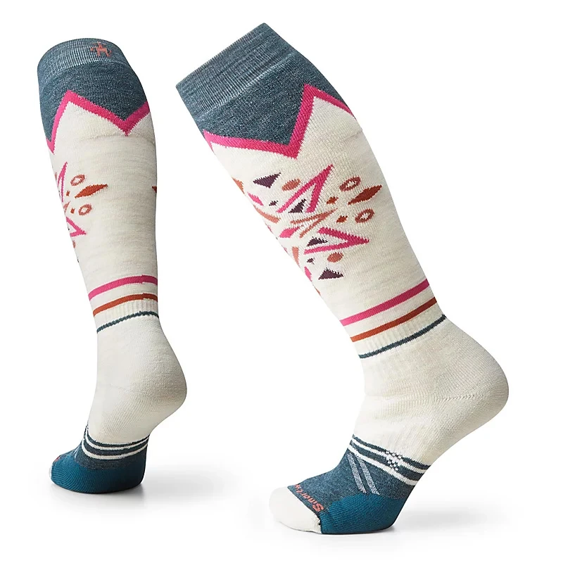 Smartwool Ski Full Cushion Mountain Snowflake Pattern OTC Socks - Women's 3 Smartwool Ski Full Cushion Mountain Snowflake Pattern OTC Socks - Women's