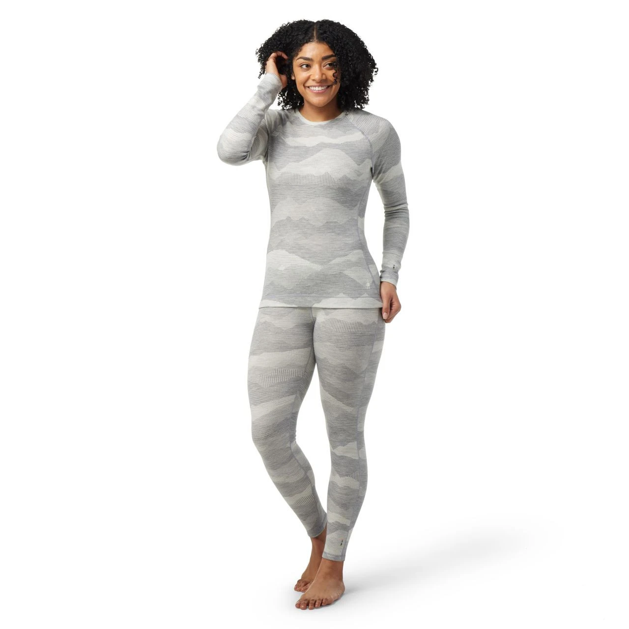 Smartwool Classic Thermal Merino Base Layer Pattern Crew Boxed - Women's 4 Smartwool Classic Thermal Merino Base Layer Pattern Crew Boxed - Women's - Image 2