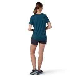 Smartwool Merino Sport 120 V-Neck Short Sleeve - Women's (Spring 2022) -Osprey shop SW016539G74 3 p rsz 56036.1657819928