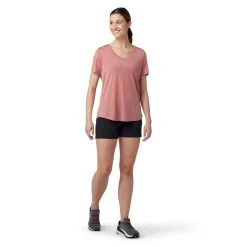 Smartwool Merino Sport 120 V-Neck Short Sleeve - Women's (Spring 2022) -Osprey shop SW016539J59 2 p rsz 76877.1657819928
