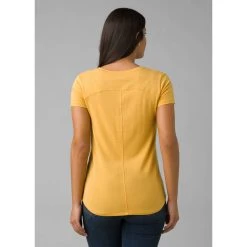 Prana Foundation Short Sleeve V Neck - Women's (Spring 2022) -Osprey shop W11170142 BIRCHHEATHER ALT 2 rsz 59034.1644208740