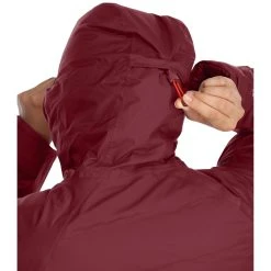 Rab Valiance Jacket - Women's -Osprey shop Womens Valiance Jacket DeepHeather QDB 50 DEH DETAIL10 rsz 99848.1664564329