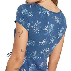 Sherpa Padma Wrap Dress - Women's (Spring 2022) -Osprey shop padma wrap dress blue model back rsz 55315.1664924748