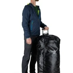 Osprey Transporter Wheeled Duffel 120 -Osprey shop rolltrn120f21 f21 onbody1 black 25300.1642625461
