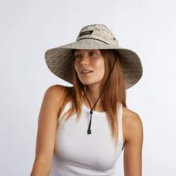 Coal The Stillwater Wide Brim Sun Hat -Osprey shop stillwater natural model3 rsz 17792.1676486411