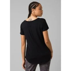 Prana Foundation Short Sleeve V Neck - Women's (Spring 2022) -Osprey shop w11170142 black alt 2foundationssvneck rsz 59992.1644208737