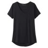 Prana Foundation Short Sleeve V Neck - Women's (Spring 2022) -Osprey shop w11170142 black alt 9 95956.1644208583