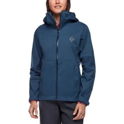 Black Diamond StormLine Stretch Rain Shell - Women's -Osprey shop w stormline shell ink blue front model rsz 33216.1663783088